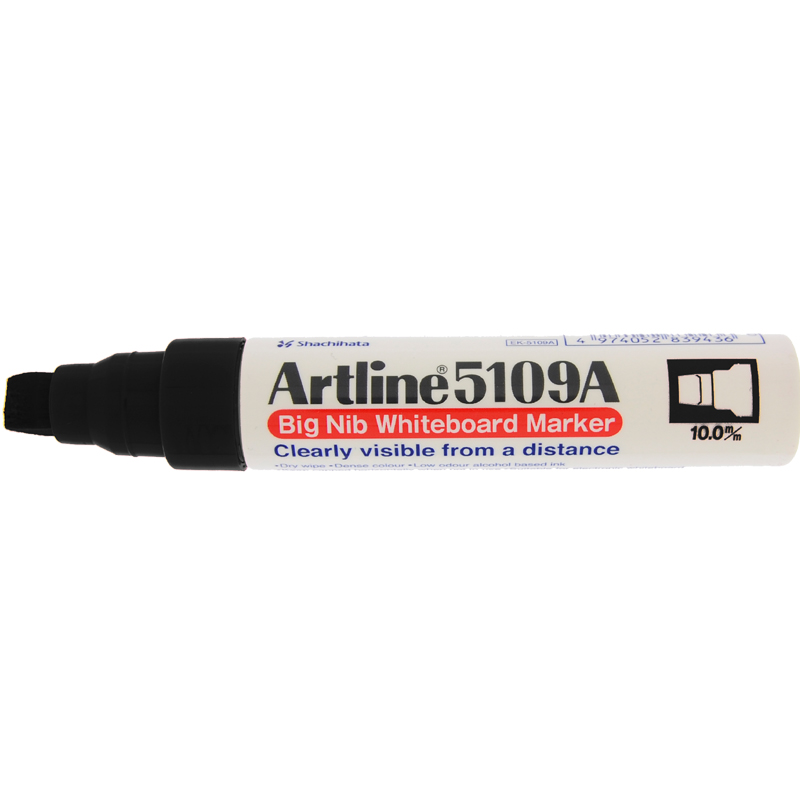 Artline 5109 Big Nib White Board Marker - Black