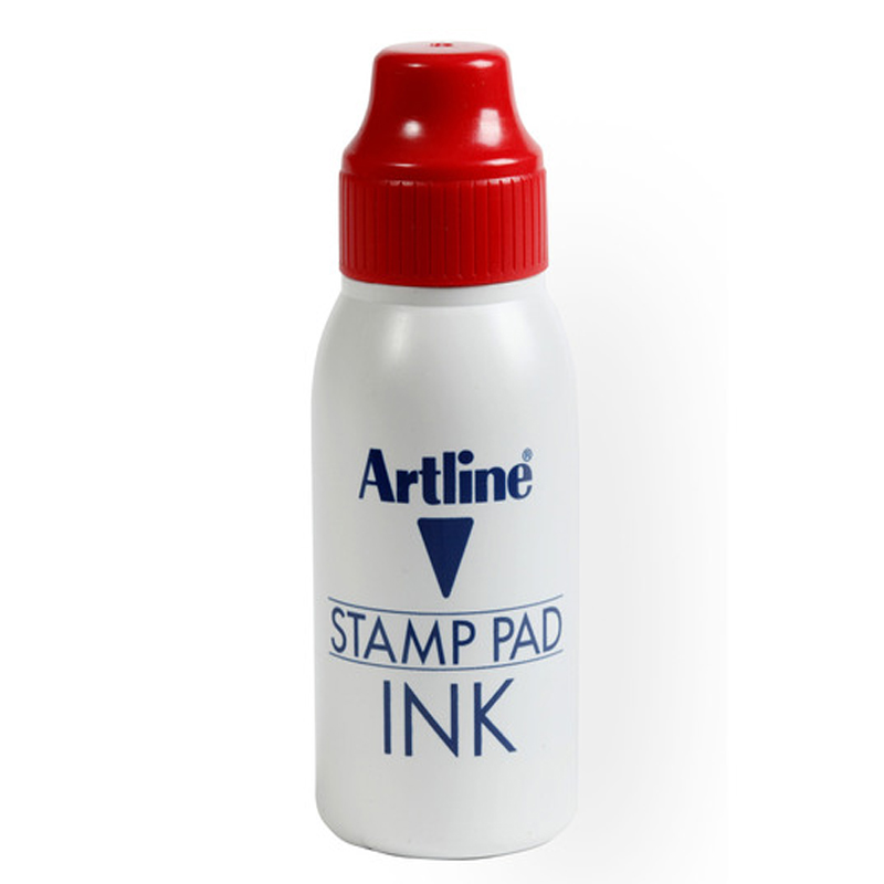 Artline Stamp Pad Refill Ink Red 50cc