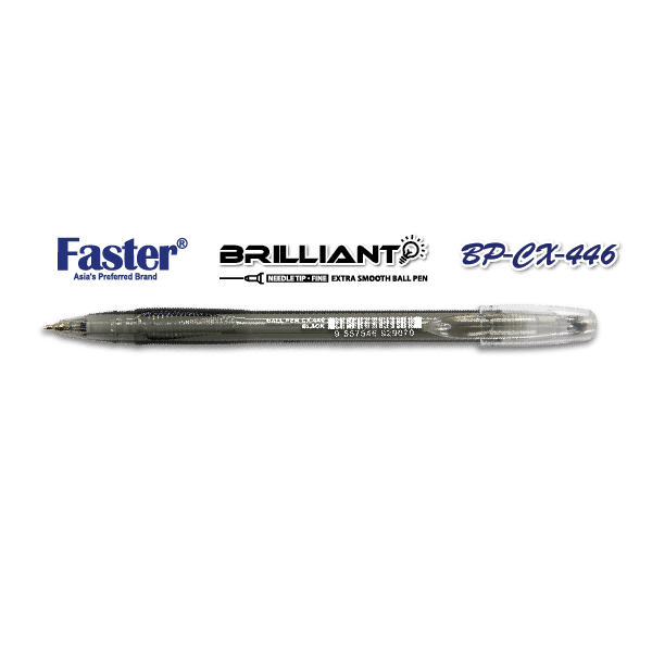 Faster CX-446 Brilliant Fine Ball Pen - Black